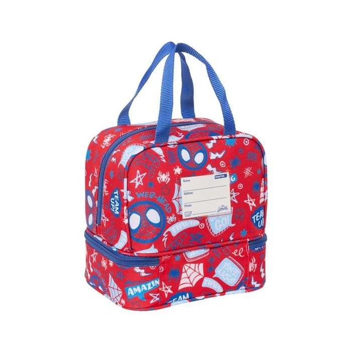 Portameriendas Spider-Man Rescue Azul Rojo 20 x 20 x 15 cm 1