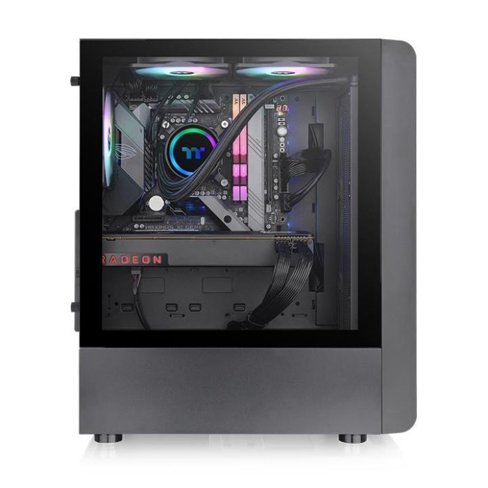 Thermaltake S200 TG ARGB Caja Midi Torre para PC Negra con Panel Lateral de Cristal Templado e Iluminación ARGB 2