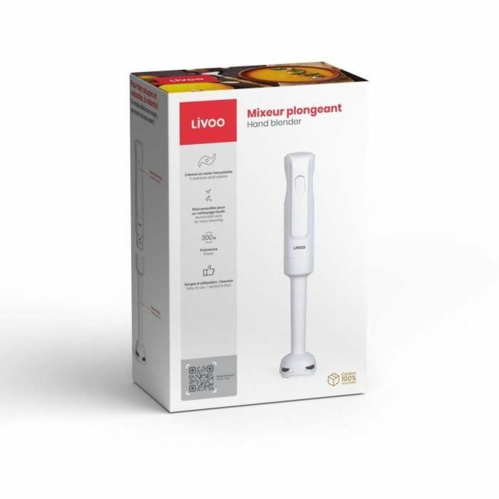 Batidora de Mano Livoo Blanco 300 W 1 Batidora de Mano Livoo Blanco 300 W 1