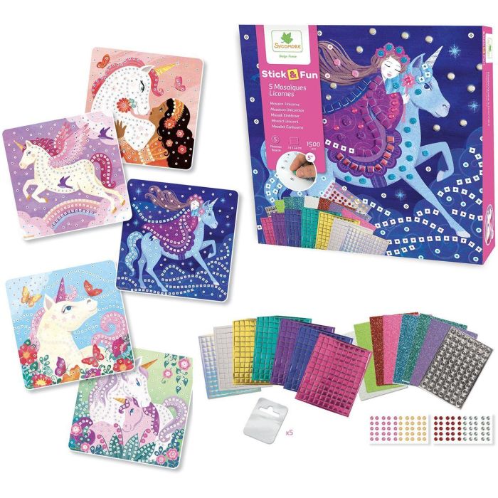 Mosaicos - Sycamore - Stick'N Fun - Unicornios - Edades 5+ 3