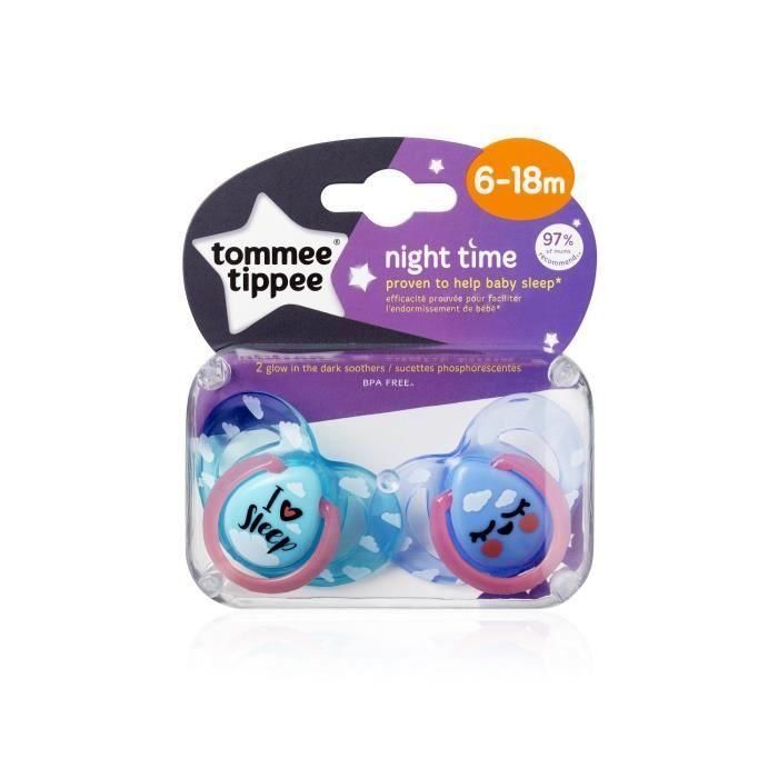 TOMMEE TIPPEE 2 Lollipops CTN Noche 6-18m 3