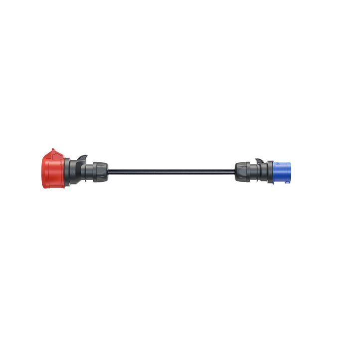 go-e Gemini flex 11 kW Set (16 A doméstico, azul, rojo) con adaptadores para CEE roja 32 A, CEE azul 16 A y enchufe doméstico 1