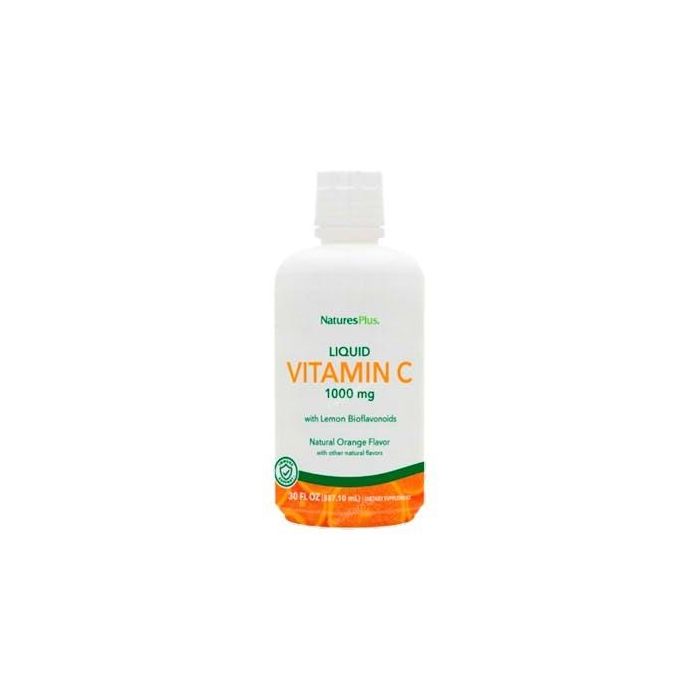 NATURES PLUS Vitamina C Líquida 1000 mg con Bioflavonoides 236 ml - Ácido L-Ascórbico Antioxidante