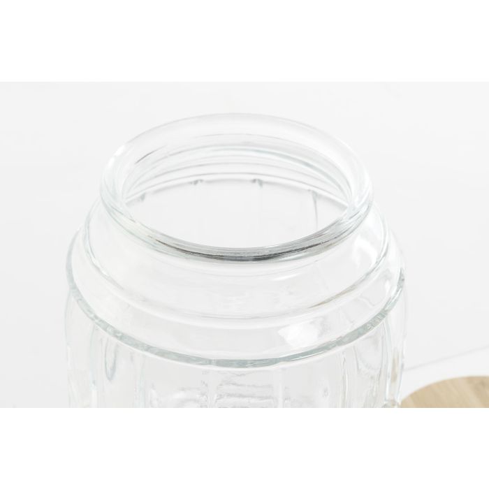 Bote Basicos DKD Home Decor Transparente Natural 13.6 x 18.7 x 13.6 cm (12 Unidades) 2 Bote Basicos DKD Home Decor Transparente Natural 13.6 x 18.7 x 13.6 cm (12 Unidades) 2