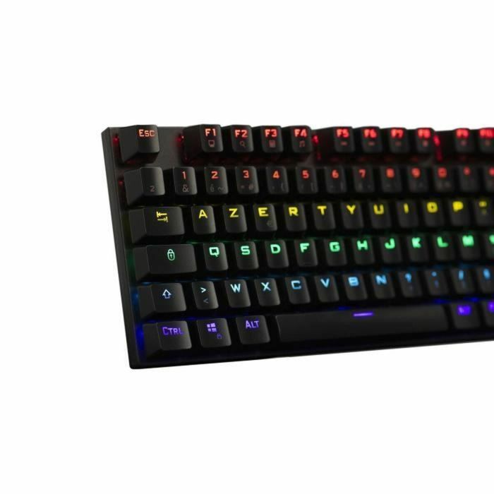 The G-Lab GLA3760162067545 Teclado Mecánico para Juegos Keyz Carbon con Retroiluminación, Interruptores Azules y Reposamuñecas (FR) 2 The G-Lab GLA3760162067545 Teclado Mecánico para Juegos Keyz Carbon con Retroiluminación, Interruptores Azules y Reposamuñecas (FR) 2