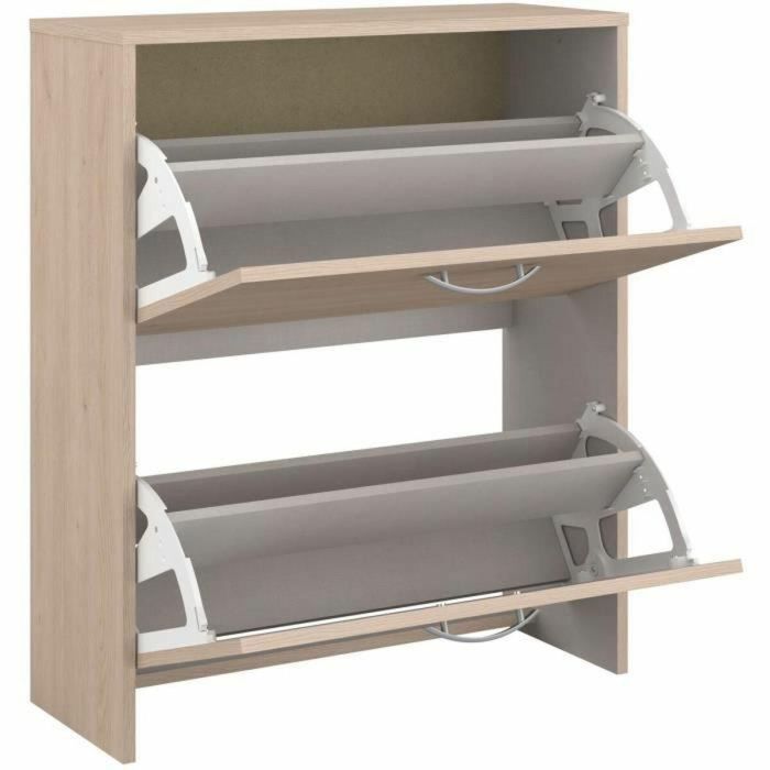 Parisot Zapatero con 2 puertas - Roble - 66,5 x 78,5 x 25,1 - EASYLIFE7901MCHA 1