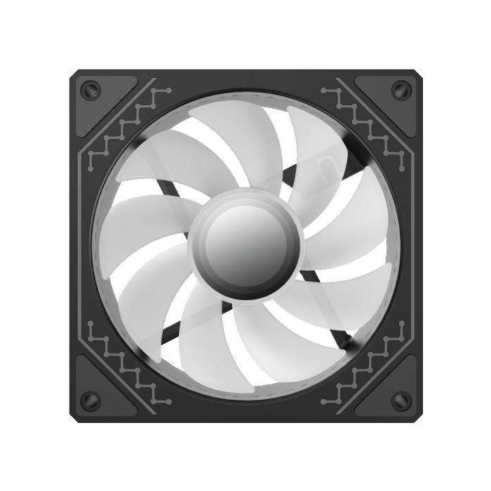 XIGMATEK - Starz Pro (Negro) (Paquete de 3) - Ventiladores A-RGB de 3x120 mm para caja de PC 1