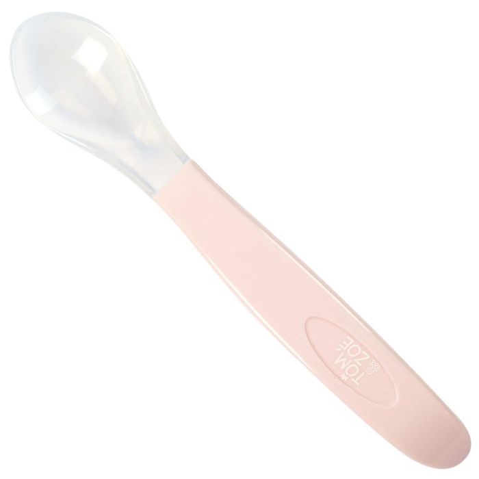 Tom et Zoe Cuchara Silicona Bebé Puericultura Libre BPA Rosa Azul Gris 3x16x2 cm 4 Tom et Zoe Cuchara Silicona Bebé Puericultura Libre BPA Rosa Azul Gris 3x16x2 cm 4