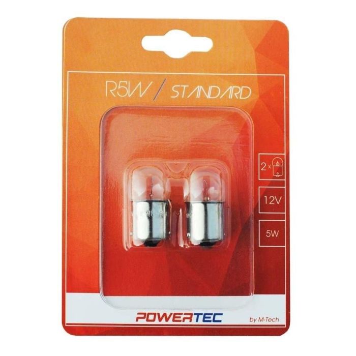 M-Tech Lámpara Piloto Standard BA15S R5 W 12V 5W Blister Homologación Europea