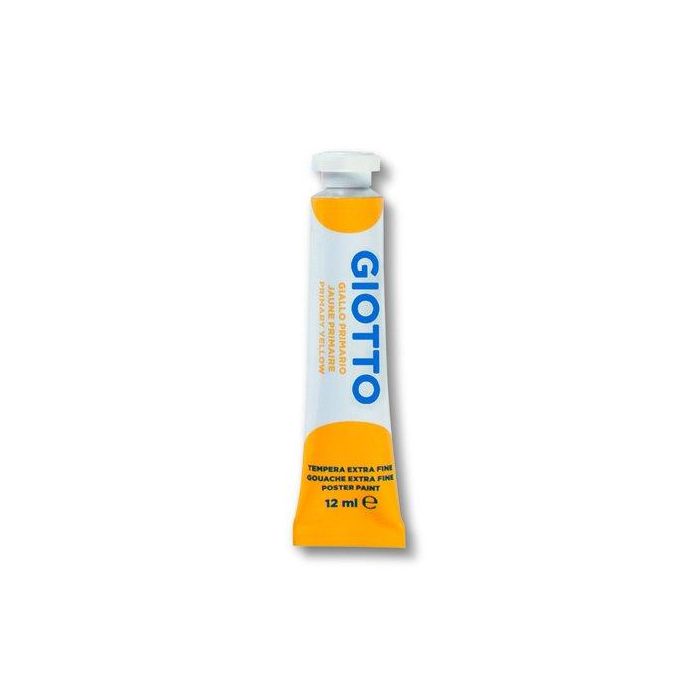 Tempera Giotto 12 Ml (Tubo) Amarillo Base (Set de 6)