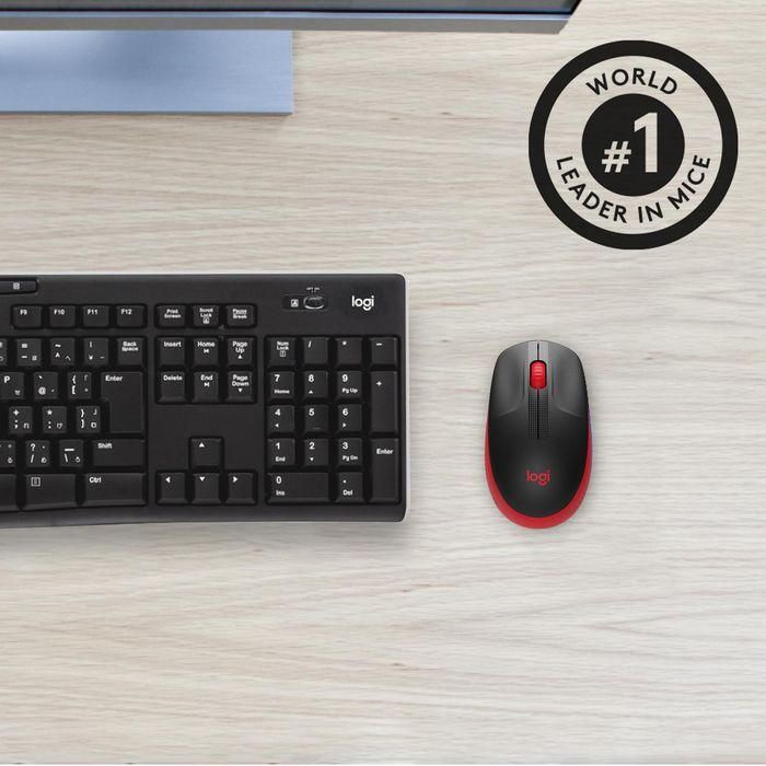 Logitech Ratón M190 Inalámbrico 1000Ppp Ambidiestro 3 Botones Rojo 4 Logitech Ratón M190 Inalámbrico 1000Ppp Ambidiestro 3 Botones Rojo 4