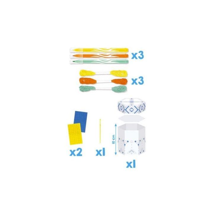 Kit Manualidades Maped Minibox Hilorama 907033/ 3 Rotuladores + 2 Tablas Mosaico + 3 Hilos de Colores + Caja de Construcción 3 Kit Manualidades Maped Minibox Hilorama 907033/ 3 Rotuladores + 2 Tablas Mosaico + 3 Hilos de Colores + Caja de Construcción 3