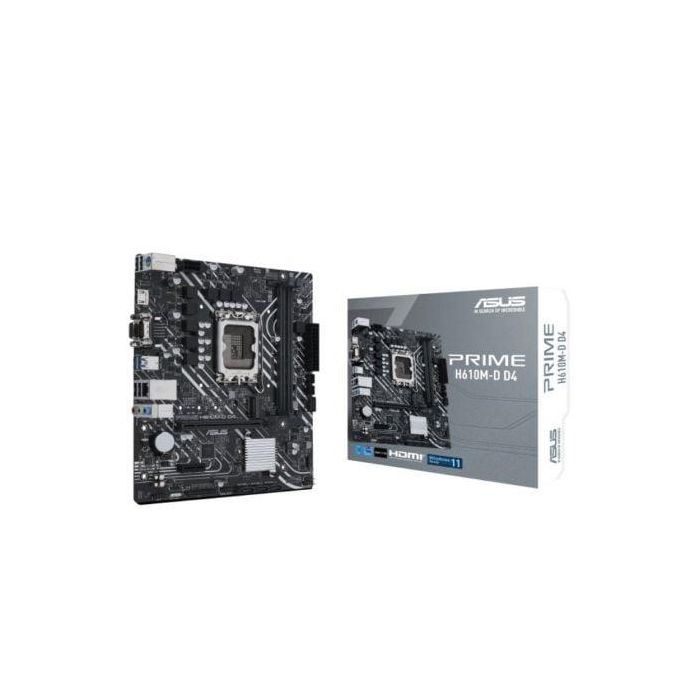 Asus 90MB1A00-M0EAY0 Placa Base Prime H610M-D D4 LGA 1700 Intel H610 Micro ATX DDR4 PCIe 4.0 para 12ª/13ª Gen.