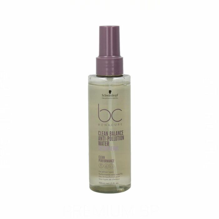 Schwarzkopf BC CLEAN BALANCE Anti-Pollution Water - Agua Protectora Hidratante Cabello, Sin Sulfatos, Siliconas, Parabenos 150ml