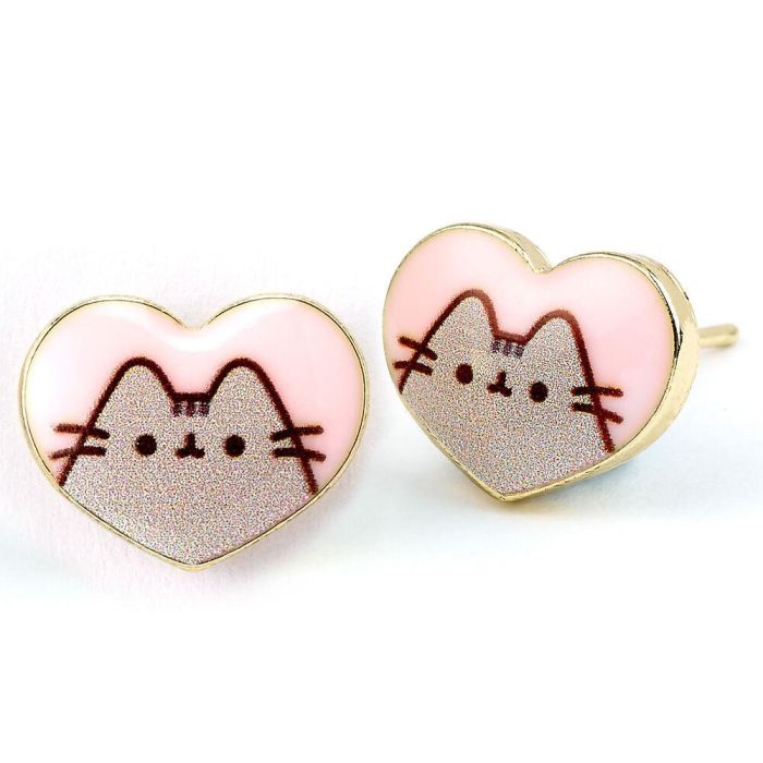 Pendientes Corazon Pusheen 1