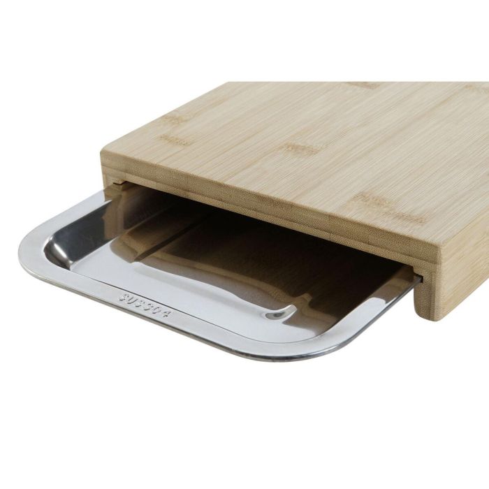 Tabla Cortar Basicos DKD Home Decor Natural Plateado 21.5 x 4.2 x 28 cm Set de 2 4 Tabla Cortar Basicos DKD Home Decor Natural Plateado 21.5 x 4.2 x 28 cm Set de 2 4