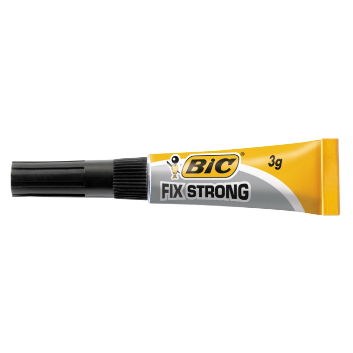 Bic Pegamento Instantáneo Fix Strong 3gr Adhesivo Extra Fuerte Plástico Madera Porcelana 1