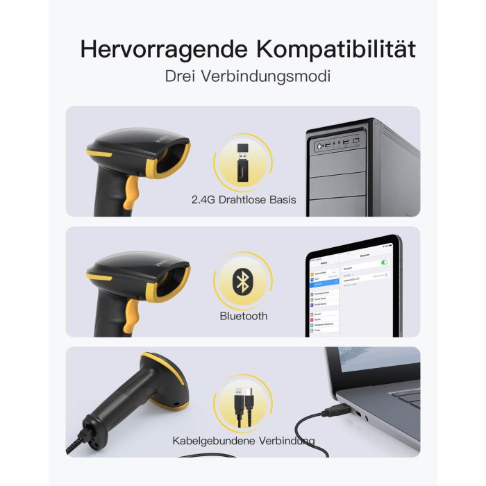 inateck Barcodescanner 35 black [BCST-35_black] 4