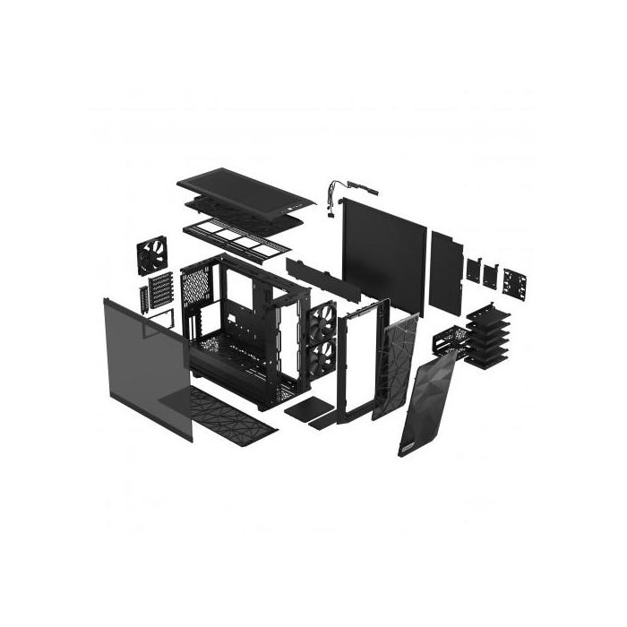 Fractal Design Meshify 2 Negro Torre PC ATX con Ventiladores 2x140mm y 1x140mm, FD-C-MES2A-03 22 Fractal Design Meshify 2 Negro Torre PC ATX con Ventiladores 2x140mm y 1x140mm, FD-C-MES2A-03 22