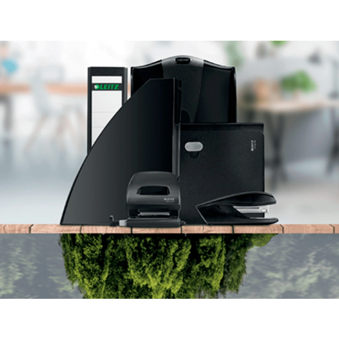 Leitz Carpeta Recycle Gomas DIN A4 Cartón Reciclable 100% Negro 7