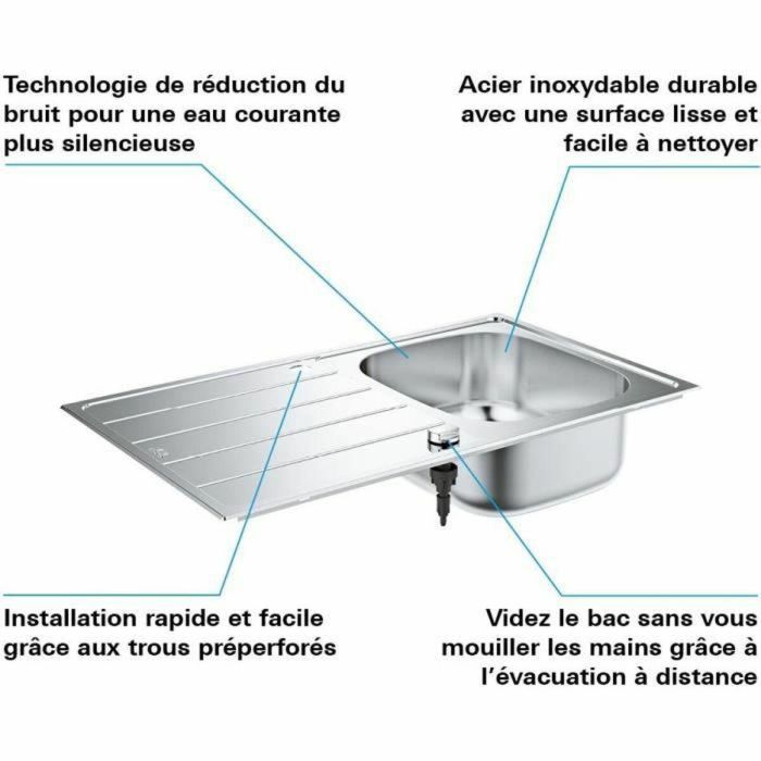 GROHE Fregadero de Acero Inoxidable 1 GROHE Fregadero de Acero Inoxidable 1