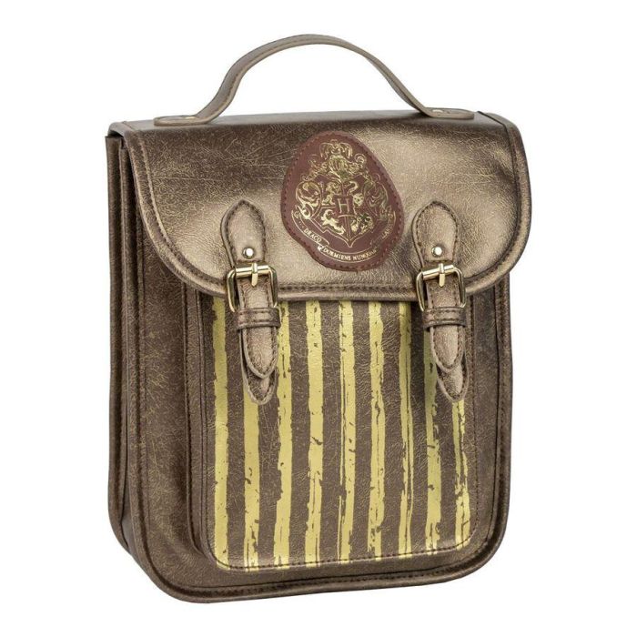 Mochila Escolar Harry Potter Hogwarts Marrón 22,5 x 22,5 x 7 cm 0 Mochila Escolar Harry Potter Hogwarts Marrón 22,5 x 22,5 x 7 cm 0