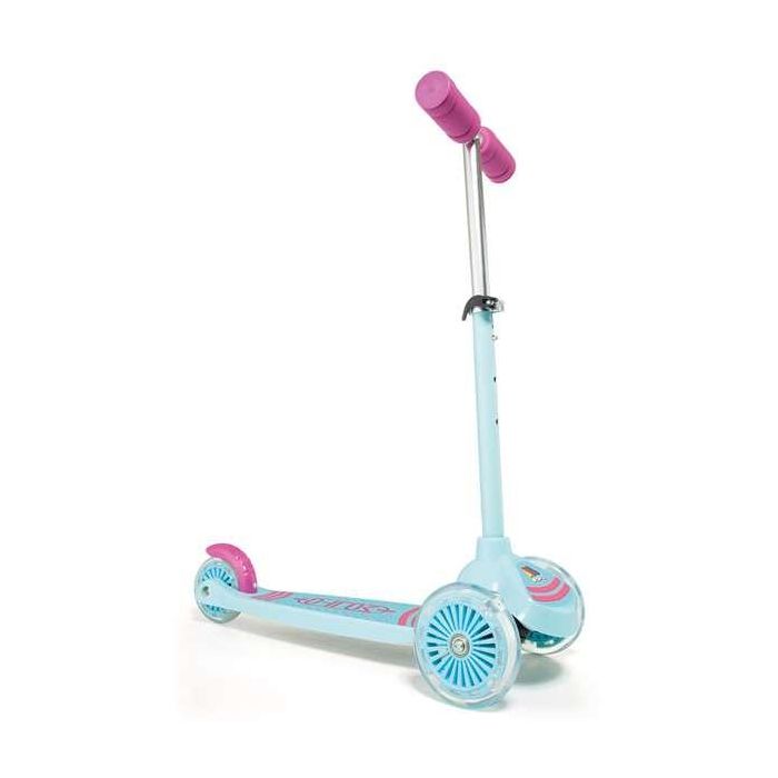 Patinete maxi scooter rosa 3 ruedas con luces 56 cm Patinete maxi scooter rosa 3 ruedas con luces 56 cm