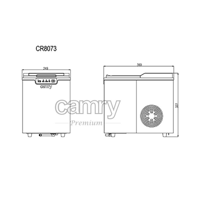 Máquina de Hacer Hielo Camry CR 8073 Blanco Gris 2,2 L 17