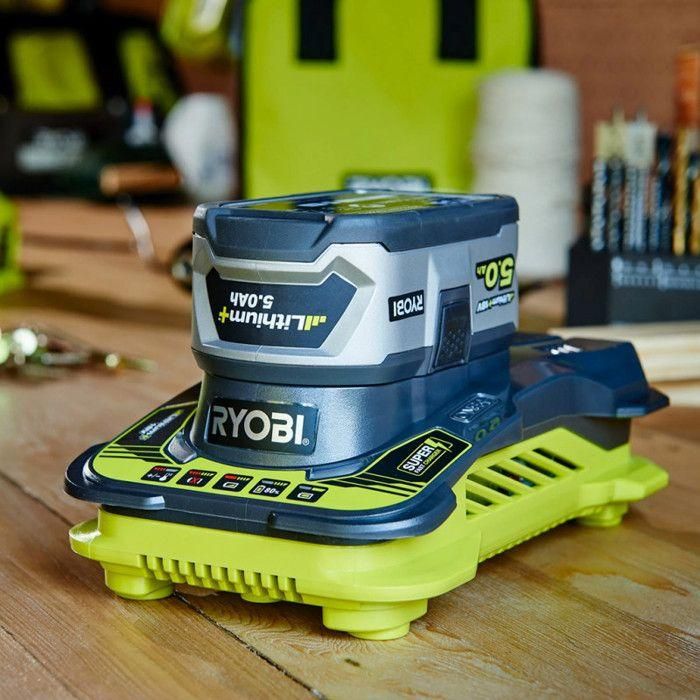Ryobi RYO4960673135828 Cargador Litio Ultra Fast 18V (carga 1 batería 5.0 Ah en 1 hora) 1 Ryobi RYO4960673135828 Cargador Litio Ultra Fast 18V (carga 1 batería 5.0 Ah en 1 hora) 1