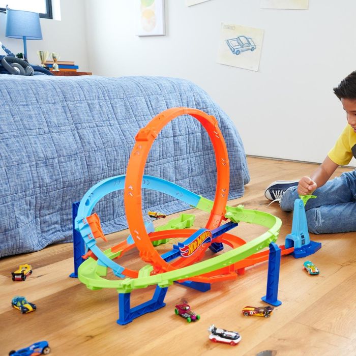 Pista Hot Wheels Ciclón Looping Extremo Htk16 Mattel 4