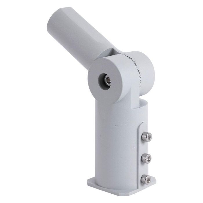 Brazo Articulado de Aluminio para Farola Alumbrado Público, Conexión Poste Ø65mm y Luminaria Ø50mm, Ángulo 0-180º 1 Brazo Articulado de Aluminio para Farola Alumbrado Público, Conexión Poste Ø65mm y Luminaria Ø50mm, Ángulo 0-180º 1