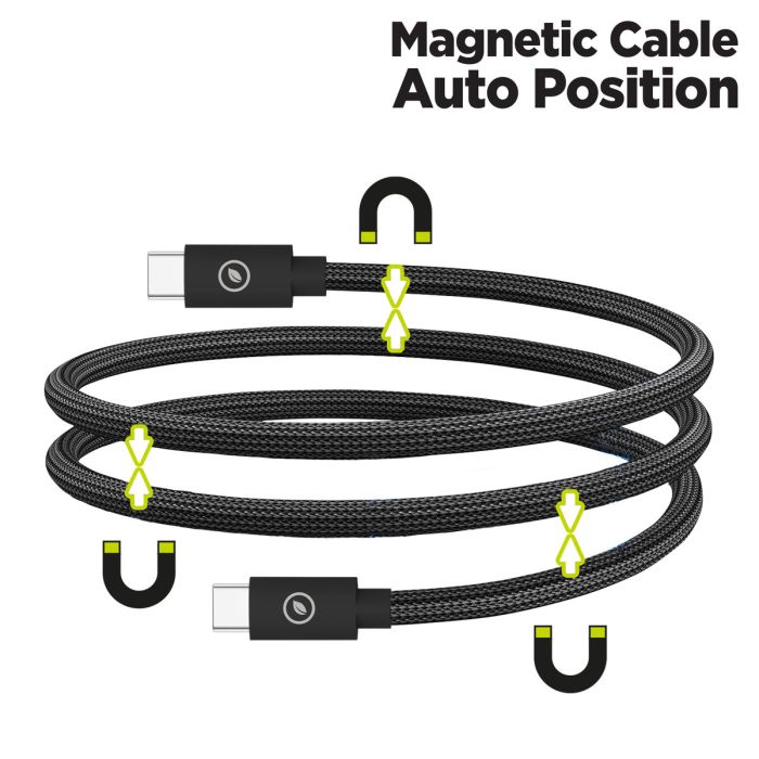 muvit for change cable magnético Tipo C a Tipo C 3A 60W 1m negro 7 muvit for change cable magnético Tipo C a Tipo C 3A 60W 1m negro 7
