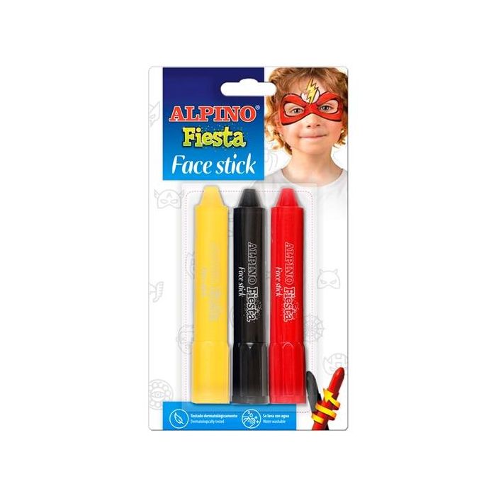Alpino Maquillaje en barra fiesta face stick pack de 3 c/surtidos