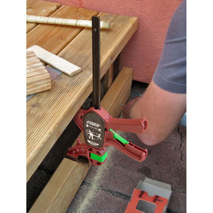 Piher Pih52630 Sargento Monomanual Quick Extra 30 cm, Presión 150 kg, Reversible Fácilmente con un Solo Clic, Ligero y Fácil de Usar con Una Sola Mano 5