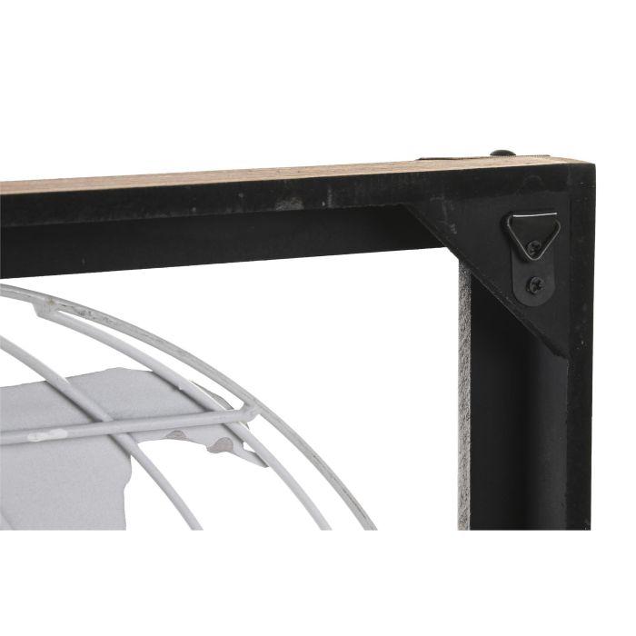 DKD Home Decor Decoración de Pared Mapamundi Metal y Pino Cobrizo Natural 75 x 46 x 6 cm 2