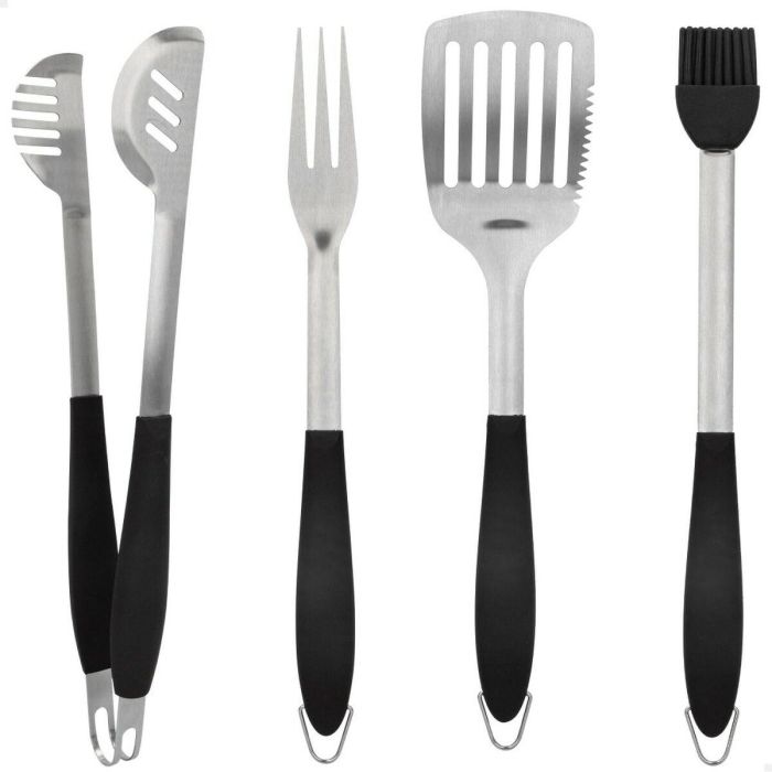 Set de Utensilios para Barbacoa Aktive 4 Piezas Barbacoa Acero Inoxidable 10 x 42 x 4 cm (4 Unidades) 6 Set de Utensilios para Barbacoa Aktive 4 Piezas Barbacoa Acero Inoxidable 10 x 42 x 4 cm (4 Unidades) 6