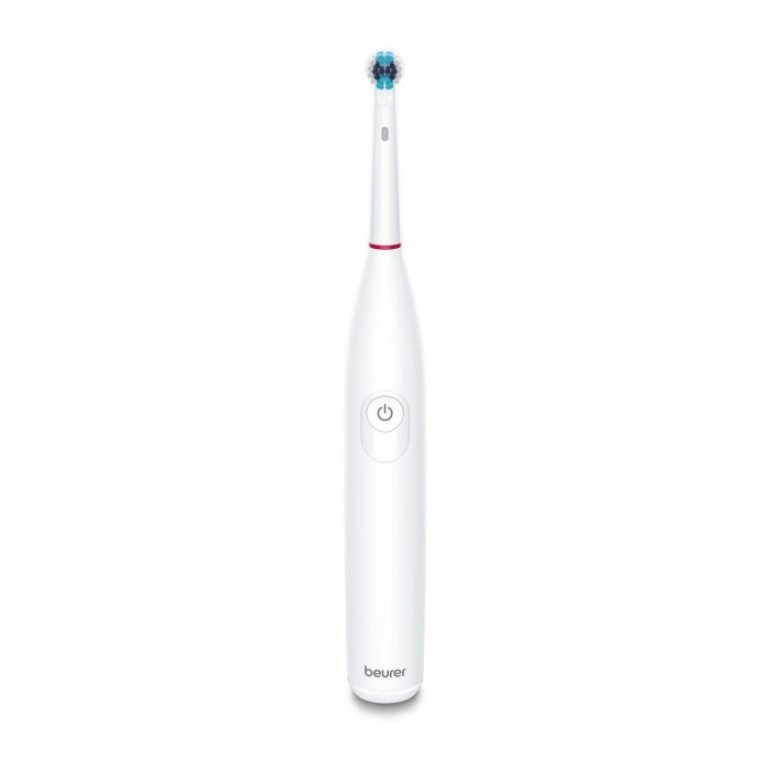 Beurer TB-30 Cepillo Dental Eléctrico Blanco, 2 Programas Limpieza y Encías Sensibles, Tecnología Oscilante y Pulsátil, Temporizador 2 Minutos 1