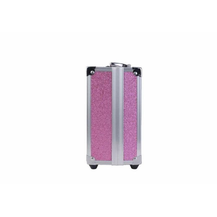 Markwins Maletín de Maquillaje Metálico Princesas Juguete 25x19,5x8,7 cm, 20 Brillos Labios, 20 Sombras Ojos, Accesorios, Edad 3+ Años 3