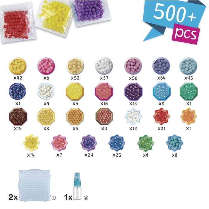 Aquabeads AQU5054131351284 Kit Amigos Unicornio - Cuentas para manualidades, más de 800 cuentas, a partir de 4 años 2