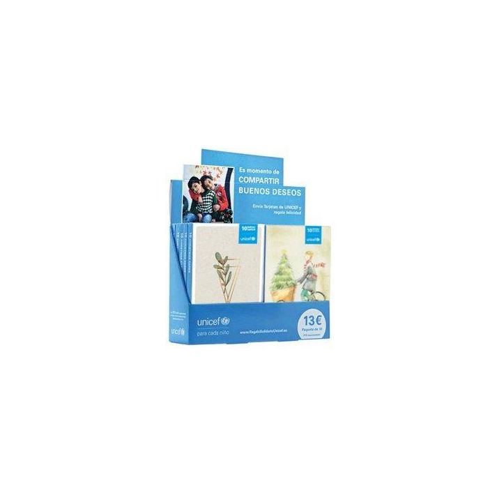 Christmas Unicef 175X120 Surtido Expositor De 100 (10 Estuches De 10 Christmas)