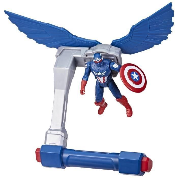 Figura de control de vuelo del Capitán América, Marvel Epic Hero Series Capitán América: Un mundo feliz, a partir de los 4 años Figura de control de vuelo del Capitán América, Marvel Epic Hero Series Capitán América: Un mundo feliz, a partir de los 4 años