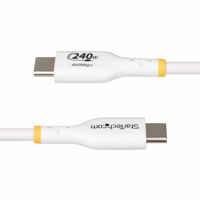 Cable USB Startech USB2EPR2MW Blanco 2 m 1