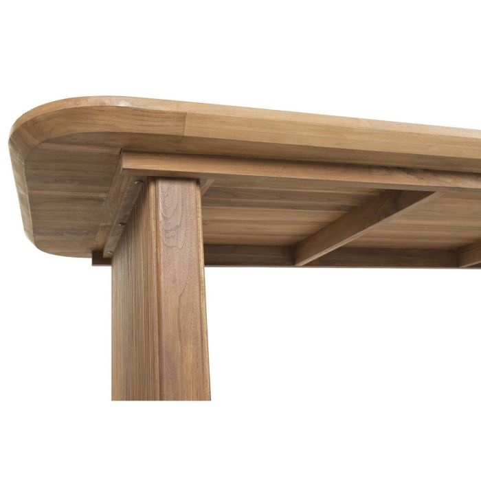 DKD Home Decor Mesa Tropical de Madera de Teca Desmontable, 250 cm Ancho, 100 cm Largo, 77 cm Alto 5
