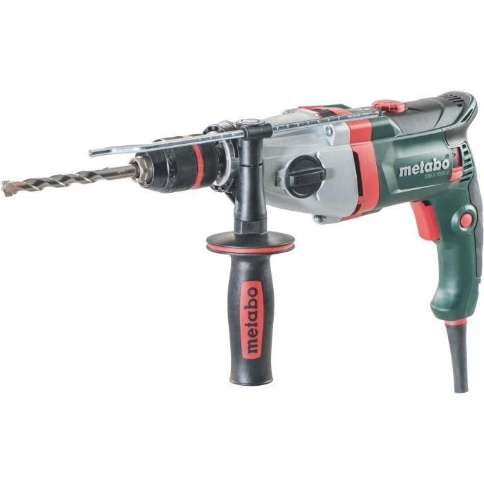 Metabo SBEV 1000-2 Taladro Percutor 1010W | 53200 ipm | 2800 rpm | Electrónica VTC para trabajo constante bajo carga 0 Metabo SBEV 1000-2 Taladro Percutor 1010W | 53200 ipm | 2800 rpm | Electrónica VTC para trabajo constante bajo carga 0