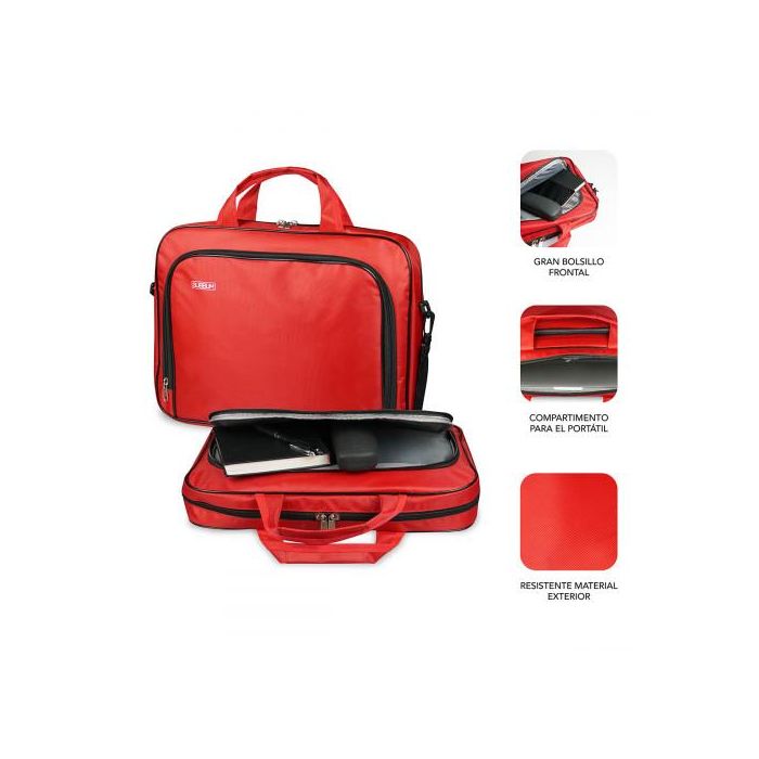 SUBBLIM Maletin Oxford Laptop Bag 15,4-16" Red 1 SUBBLIM Maletin Oxford Laptop Bag 15,4-16" Red 1