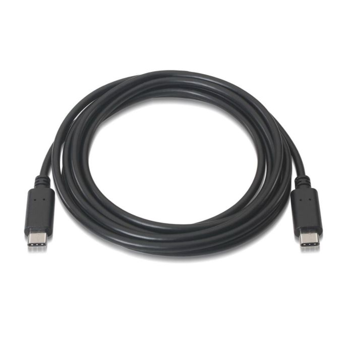 AISENS - CABLE USB 2.0 3A, TIPO USB-C/M-USB-C/M, NEGRO, 3.0M 4