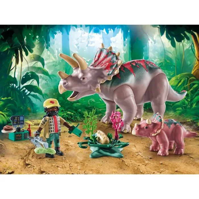 Playmobil Familia De Triceratops 71821 Dinos Juguete Infantil Educativo Con Dinosaurios Y Accesorios 1