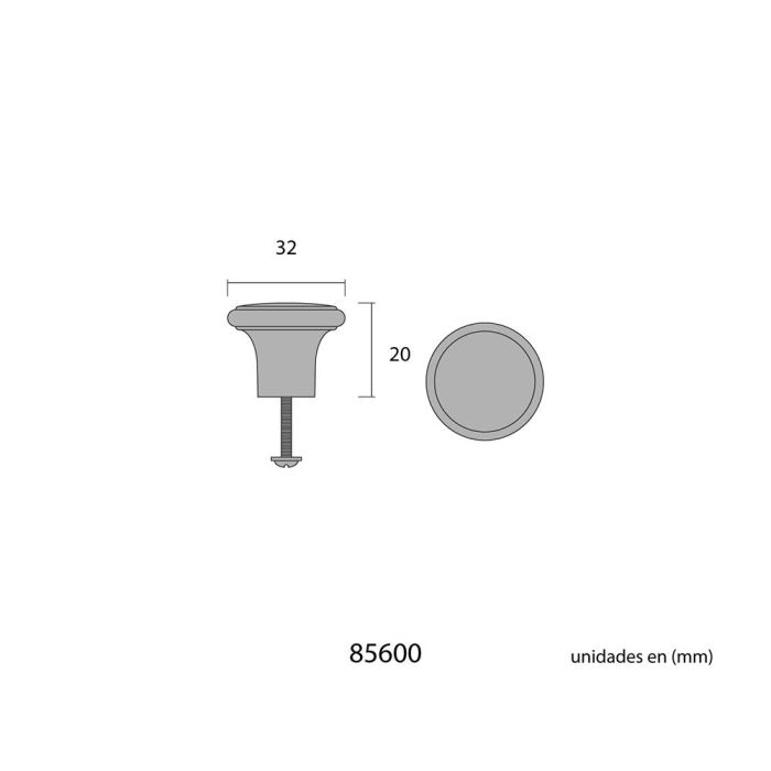 Edm Pomo Hierro Negro 32 mm Plano 1 Edm Pomo Hierro Negro 32 mm Plano 1