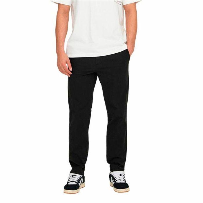 Pantalón de Chándal para Adultos Only & Sons Onslinus Taper 0183 Negro Hombre 6