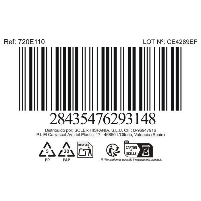 La Mediterranea Bol Alto 20.6 cm x 7.8 cm "Scratch Blue" (8 Unidades) 3